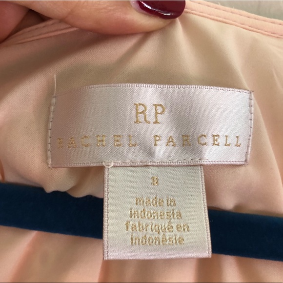 Rachel Parcell Flowy Eyelet Long Sleeve Maxi Dress Pink Angel Cloudy Sky - Picture 15 of 16